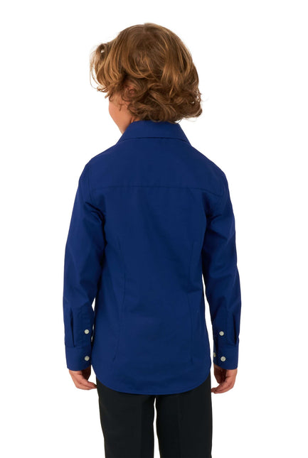 Camisa Azul Oscuro Niño <tc>OppoSuits</tc>