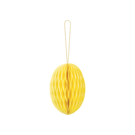 Huevo de Pascua panal amarillo 12cm