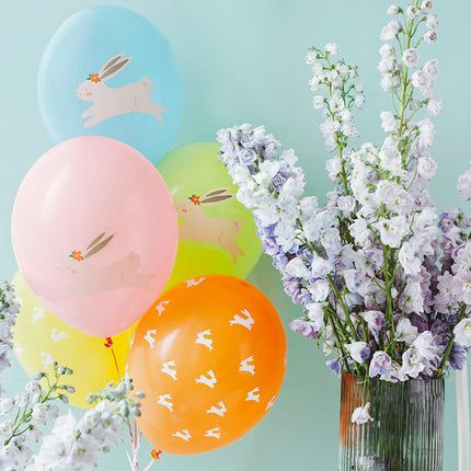 Globos Gira Huevo de Pascua 30cm 7pcs