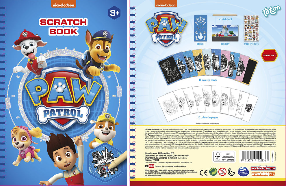 Libro de dibujos de La Patrulla Canina