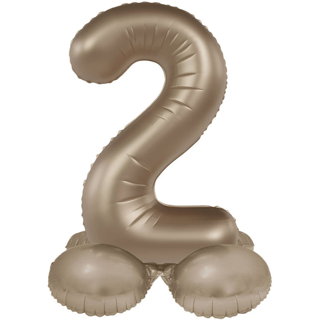 Globo Figura 2 Años Oro 41cm