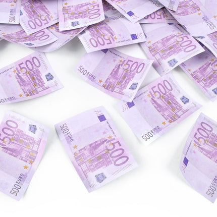 Pistola Confeti Dinero 500 Euro 60cm