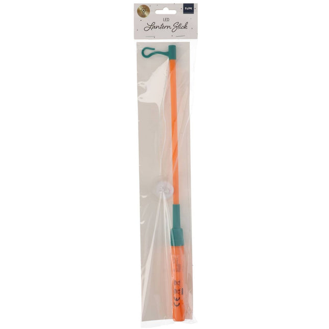 Palo de linterna Naranja 40 cm incl. batería