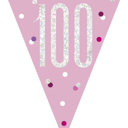 Guirnaldas 100 Años Rosa 2,74 m