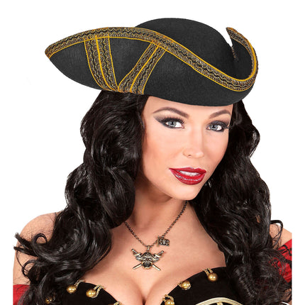 Tricornio Sombrero Negro