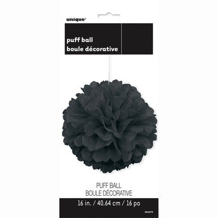 Pompón Negro 40cm