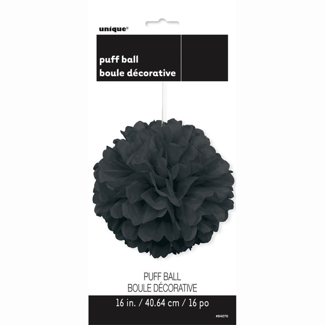 Pompón Negro 40cm