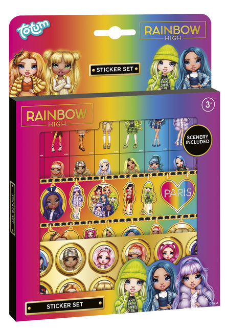 Juego de pegatinas Rainbow High