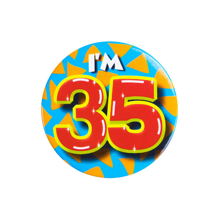 Tengo 35 Botón 35 Años 5,5cm