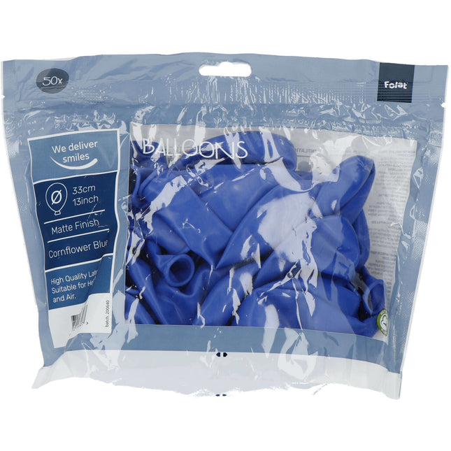 Globos Azul aciano 33cm 50pcs