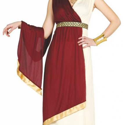 Vestido Romano Rojo Señoras