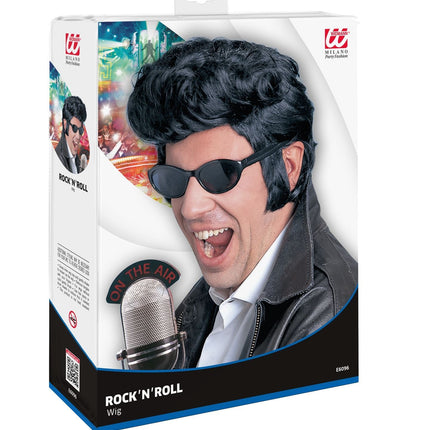Peluca Elvis Negra