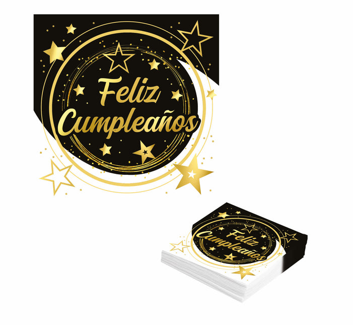 Servilletas Feliz Cumplea-os 33cm 12pcs