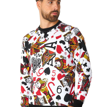 Sudadera de cartas de casino para hombre <tc>OppoSuits</tc>