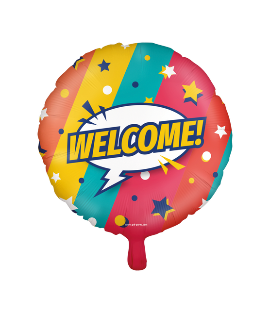 Globo de Helio Bienvenido Vacío 30cm