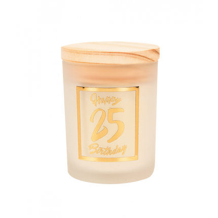Vela perfumada 25 Años Blanca