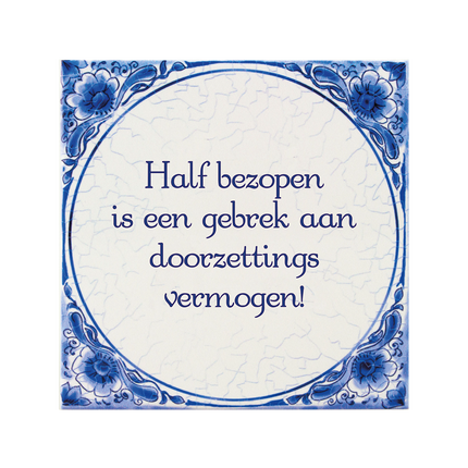 Azulejo Azul de Delft Poseído 14,5cm