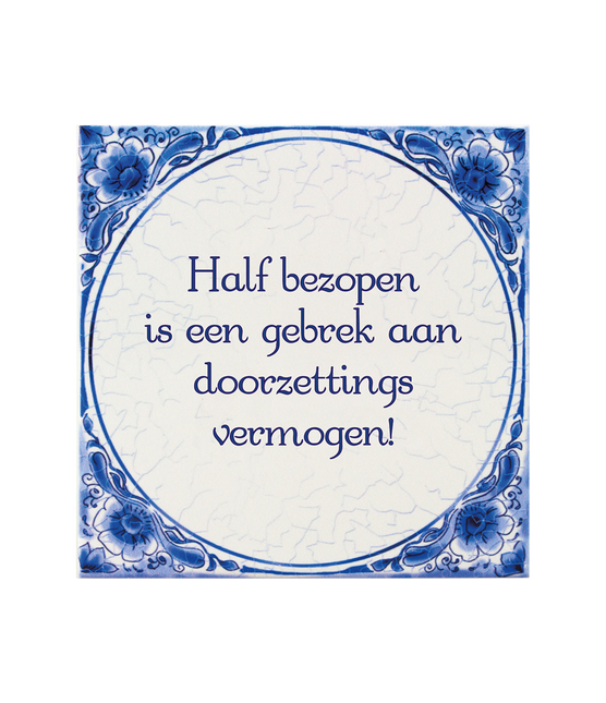 Azulejo Azul de Delft Poseído 14,5cm