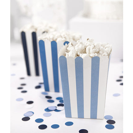 Cuencos para palomitas Mezcla Azul 12,5cm 6pcs