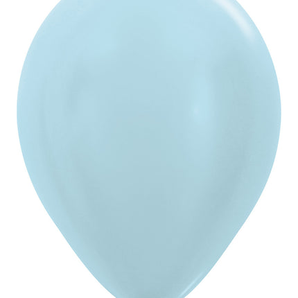 Globos Azul Perla 30cm 50pcs