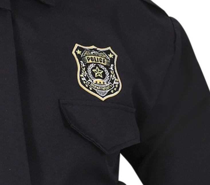 Disfraz de Policía Negro Hombre