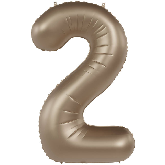 Globo Figura 2 Años Oro 86cm
