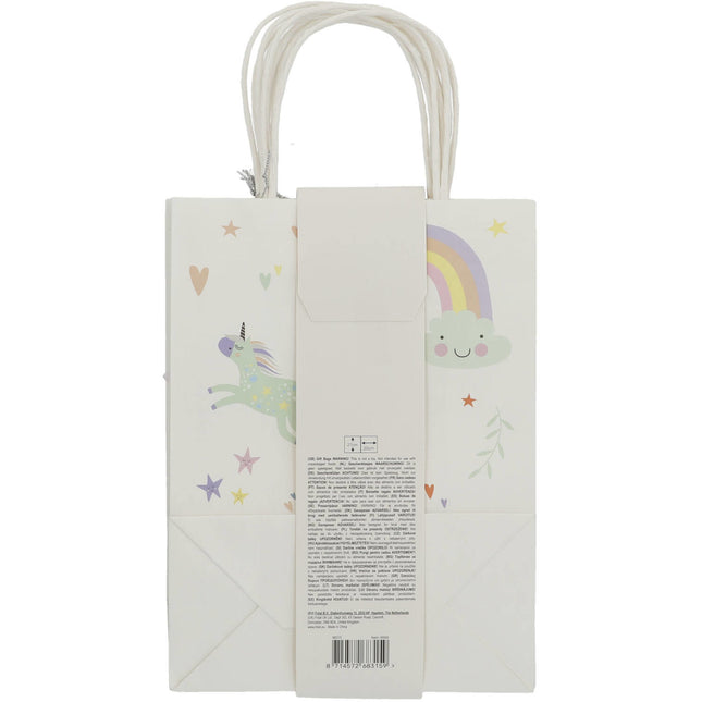 Unicornio Bolsas para Compartir Arcoiris 6pcs