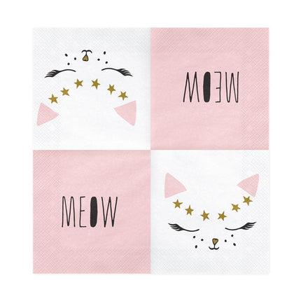 Servilletas Gato 33cm 20ud