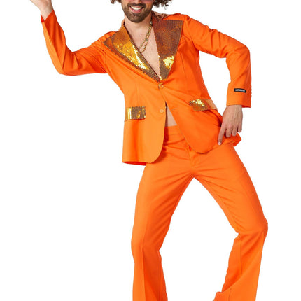Traje Disco Naranja Hombre <tc>Suitmeister</tc>
