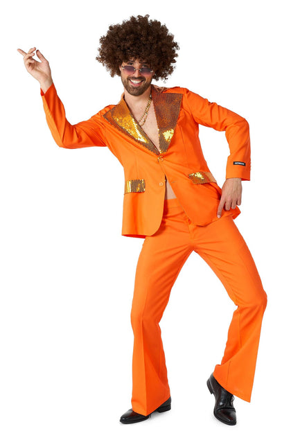 Traje Disco Naranja Hombre <tc>Suitmeister</tc>
