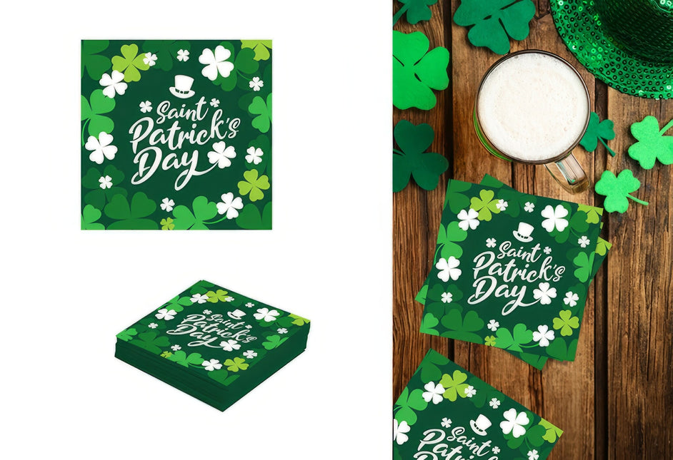 St. Servilletas Día de San Patricio 33cm 12uds.