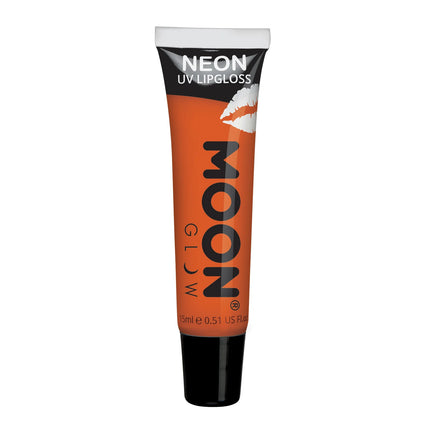 Brillo de Luna Brillo Labial UV Neón Naranja Intenso Mandarina 15ml
