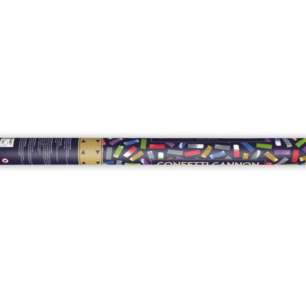 Cañón de confeti de colores 60 cm