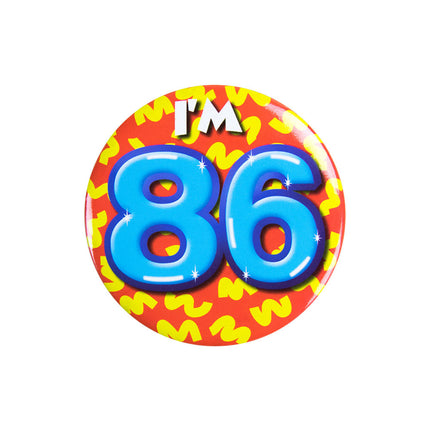 Tengo 86 Botones 86 Años 5,5cm