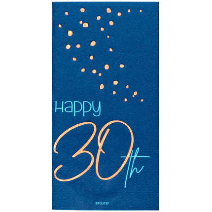 Servilletas 30 Años Azul 33cm 10pcs