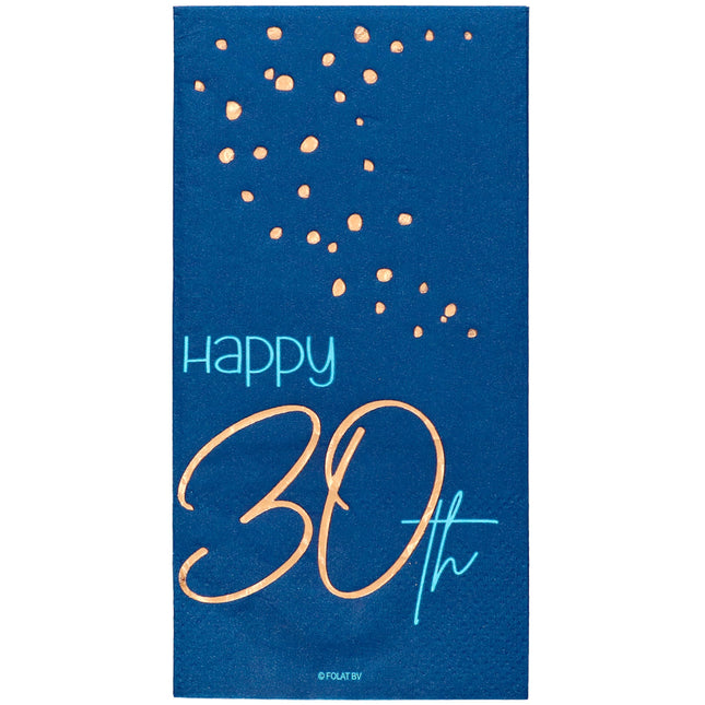 Servilletas 30 Años Azul 33cm 10pcs