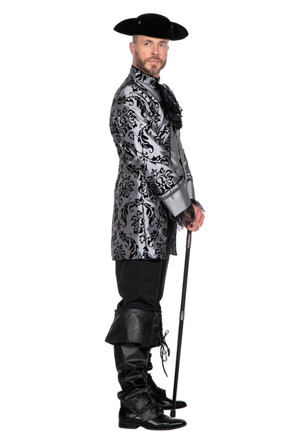 Traje Marqués Gris Negro Hombre