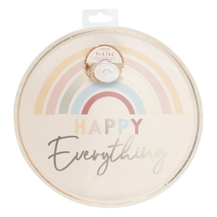 Platos Arco Iris Happy Everything 25cm 8pcs