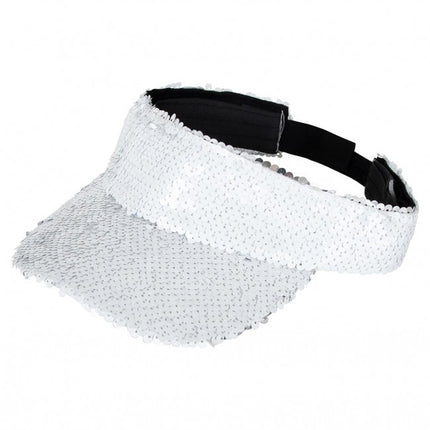 Parasol Con Lentejuelas Blanco