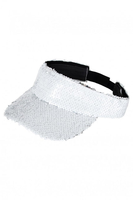Parasol Con Lentejuelas Blanco