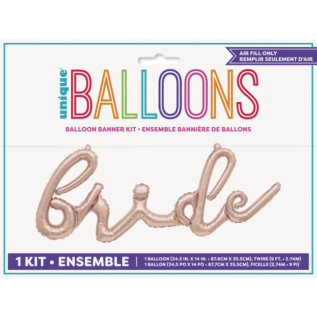 Globo Boda Oro Rosa 3m