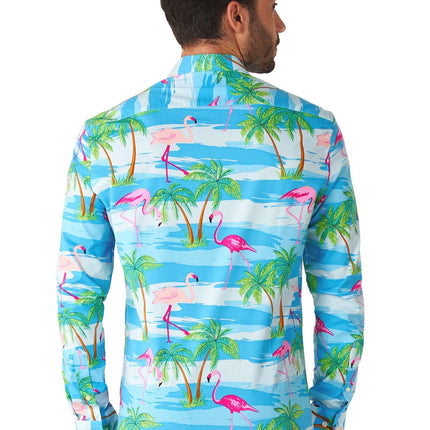 Camisa Hawaii Flamingo Hombre <tc>OppoSuits</tc>