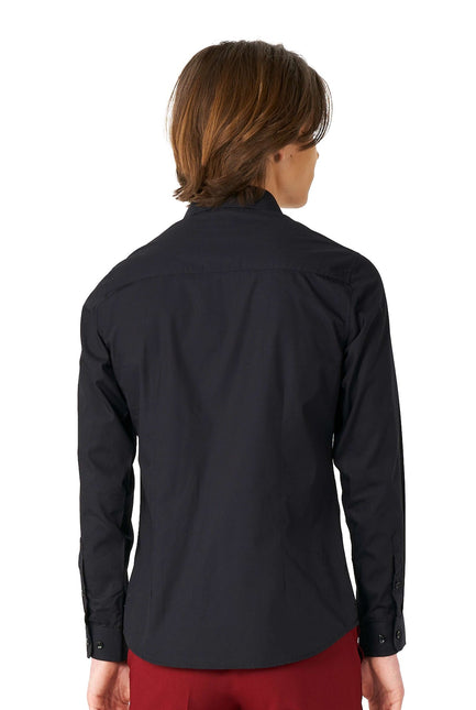 Camisa Negra Niño Adolescente <tc>OppoSuits</tc>