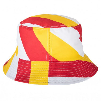 Sombrero de pescador Rojo/Blanco/Amarillo