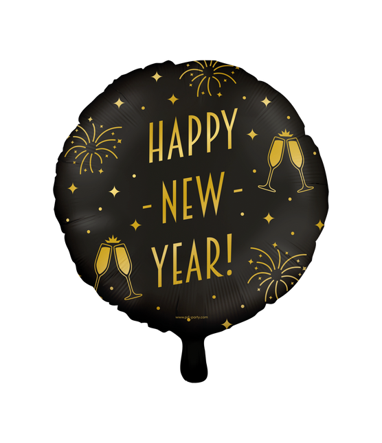 Globo de Helio Feliz Año Nuevo Vacío 30cm
