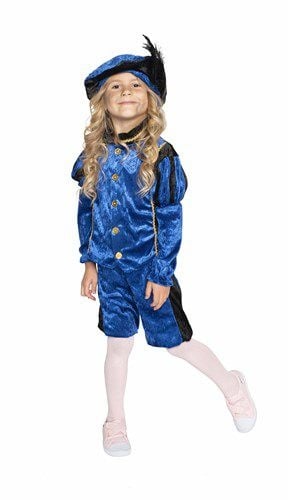 Pietenpak Kind Velours Azul/Negro