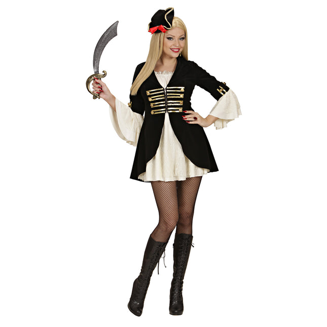 Vestido Pirata Oro Negro Damas
