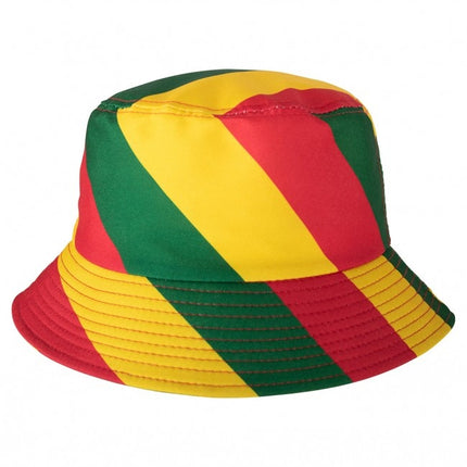 Sombrero de pescador Rojo/Amarillo/Verde