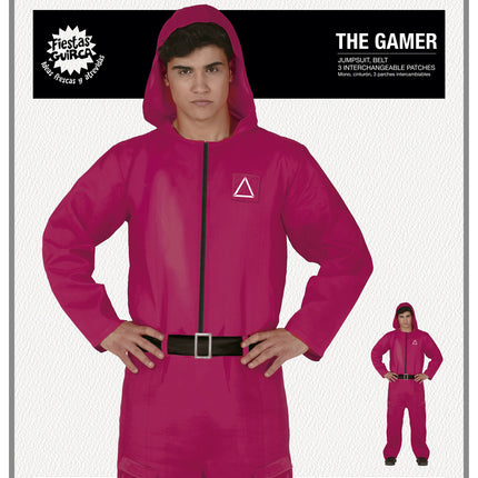 Calamar Juego Disfraz Niños Rojo