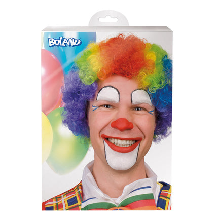 Peluca de Colores Payaso Rizado